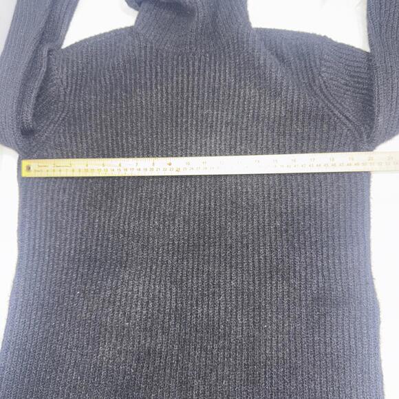 Steve Madden Black Long Sleeve Minimalist Designer Sweater Dress Small NWT - Picture 9 of 15